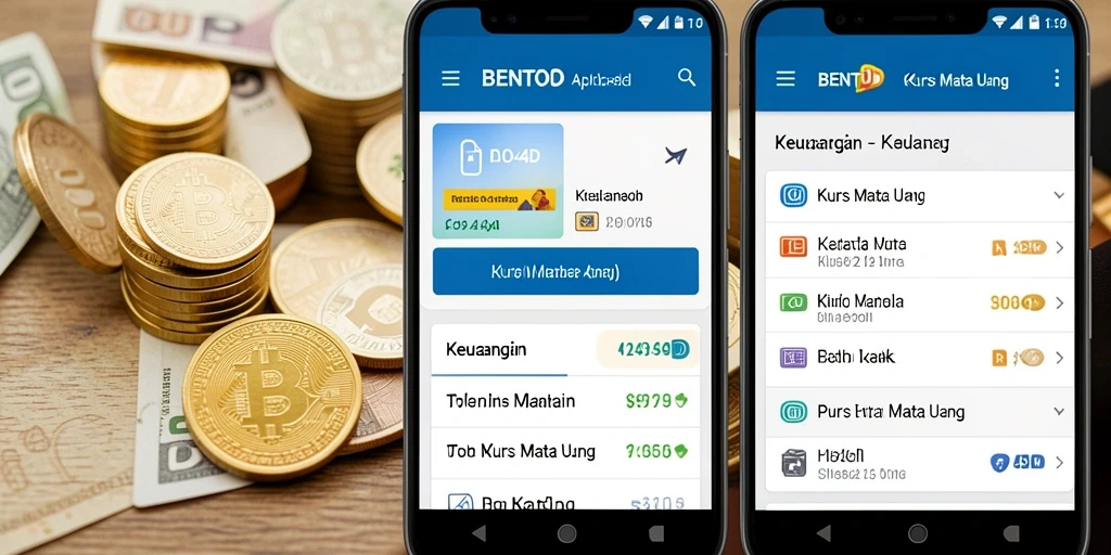 Tampilan antarmuka BENTO4D yang ramah pengguna untuk kurs mata uang.