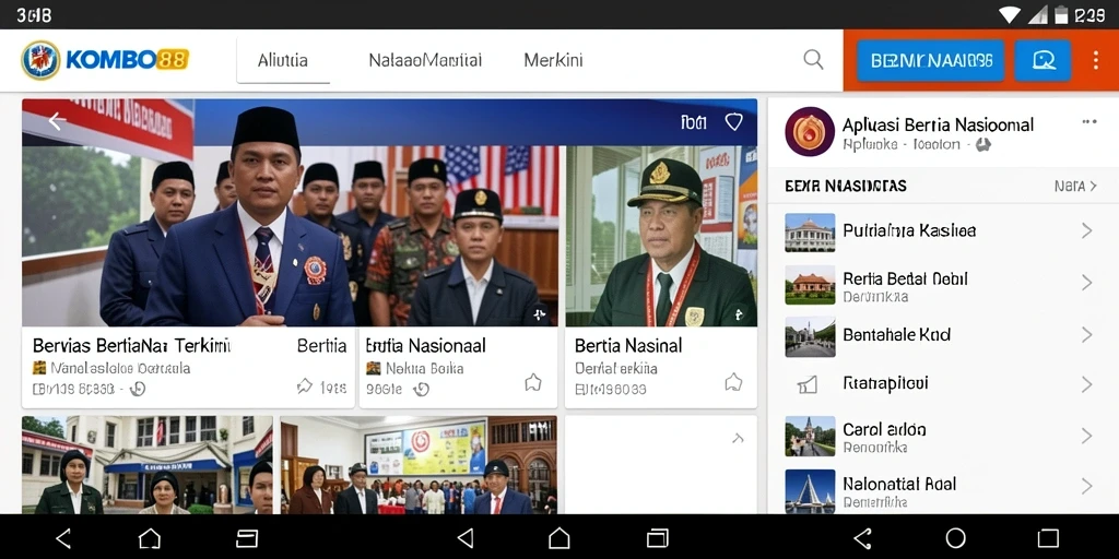 Tampilan antarmuka KOMBO88 yang menarik dan informatif.