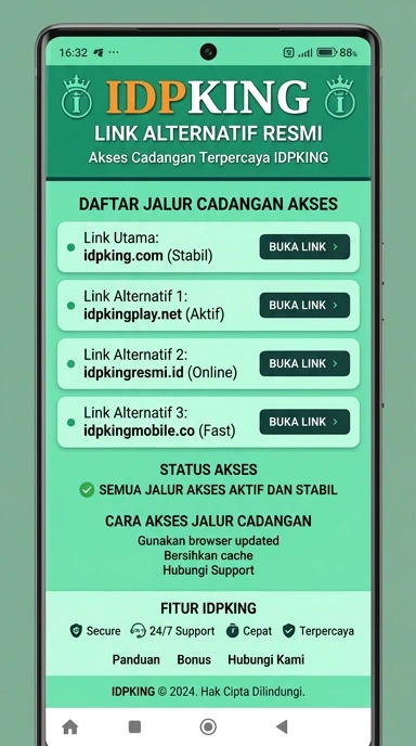 Tampilan link alternatif idpking