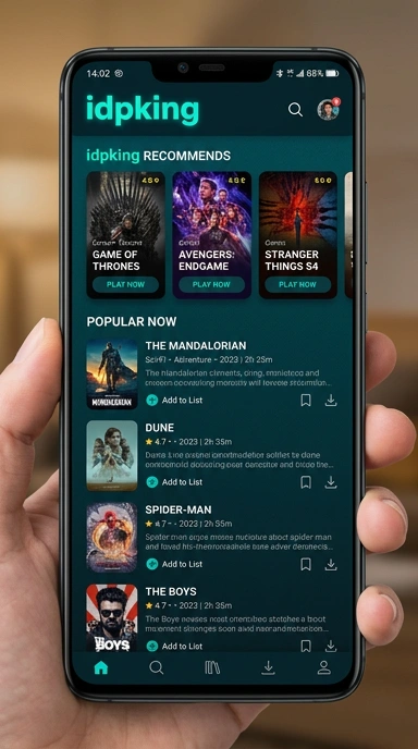 Tampilan katalog aplikasi idpking